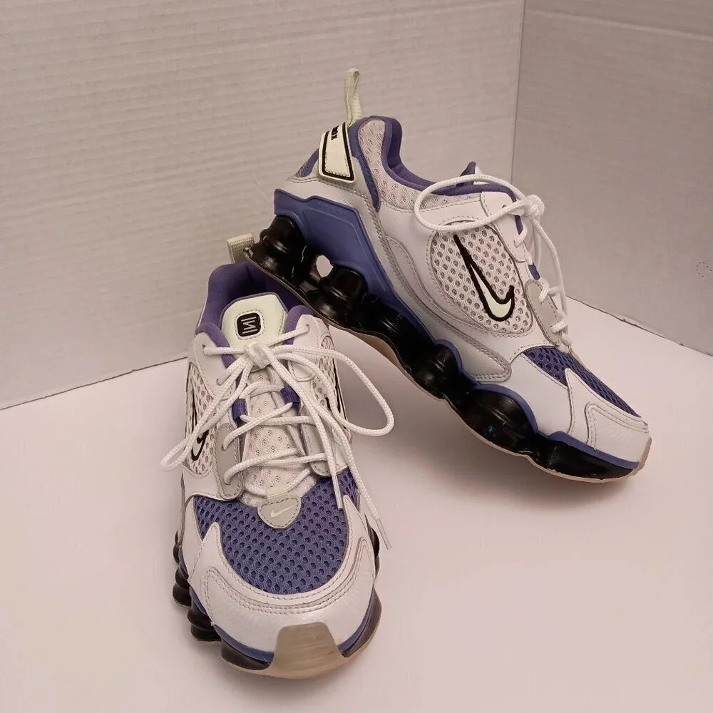 Nike Shox TL Nova White Sapphire Blue Women's Running Shoe Size 7.5